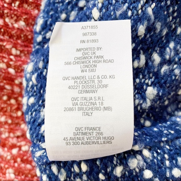 NWT GILI Multi Yarn Striped Oversized Turtleneck - Picture 7 of 10